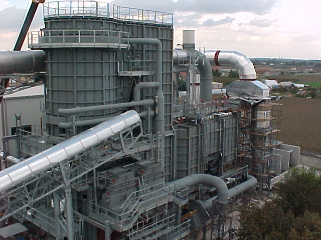 Plant for the production of thermal energy from biomass in Sustinente