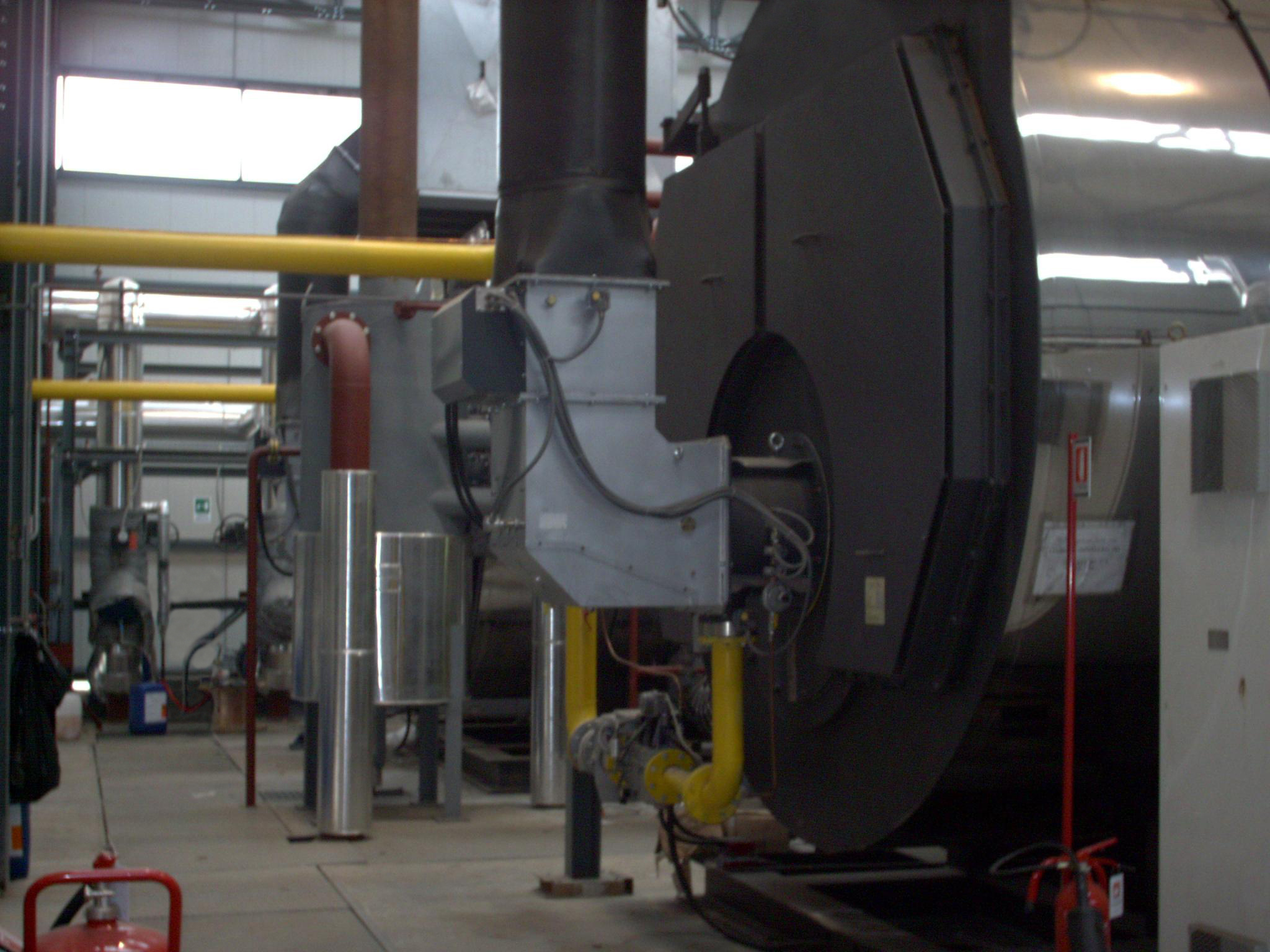 Fire tube boilers of the Settimo Torinese district heating plant